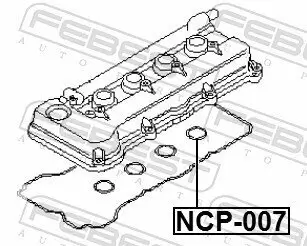 Dichtring, Kerzenschacht FEBEST NCP-007 Bild Dichtring, Kerzenschacht FEBEST NCP-007