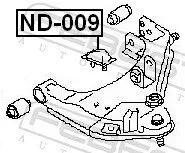 Anschlagpuffer, Federung Vorderachse FEBEST ND-009 Bild Anschlagpuffer, Federung Vorderachse FEBEST ND-009