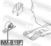 Lagerung, Motor vorne FEBEST NM-B15F Bild Lagerung, Motor vorne FEBEST NM-B15F
