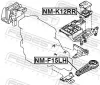 Lagerung, Motor unten vorne links FEBEST NM-F15LH Bild Lagerung, Motor unten vorne links FEBEST NM-F15LH