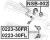 Lagerung, Stabilisator FEBEST NSB-002 Bild Lagerung, Stabilisator FEBEST NSB-002