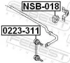 Lagerung, Stabilisator FEBEST NSB-018 Bild Lagerung, Stabilisator FEBEST NSB-018