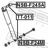 Distanzrohr, Stoßdämpfer FEBEST NSB-F24M Bild Distanzrohr, Stoßdämpfer FEBEST NSB-F24M