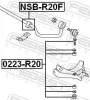 Lagerung, Stabilisator FEBEST NSB-R20F Bild Lagerung, Stabilisator FEBEST NSB-R20F