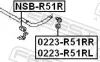 Lagerung, Stabilisator Hinterachse FEBEST NSB-R51R Bild Lagerung, Stabilisator Hinterachse FEBEST NSB-R51R