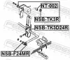 Lagerung, Stabilisator FEBEST NSB-TK3D24R Bild Lagerung, Stabilisator FEBEST NSB-TK3D24R