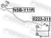 Lagerung, Stabilisator Hinterachse FEBEST NSB-Y11R Bild Lagerung, Stabilisator Hinterachse FEBEST NSB-Y11R