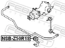 Lagerung, Stabilisator Hinterachse FEBEST NSB-Z50R18 Bild Lagerung, Stabilisator Hinterachse FEBEST NSB-Z50R18