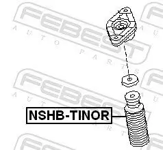 Schutzkappe/Faltenbalg, Stoßdämpfer Hinterachse FEBEST NSHB-TINOR Bild Schutzkappe/Faltenbalg, Stoßdämpfer Hinterachse FEBEST NSHB-TINOR