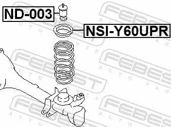 Federteller FEBEST NSI-Y60UPR Bild Federteller FEBEST NSI-Y60UPR