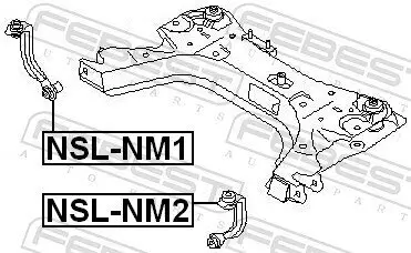 Halter, Hilfsrahmen/Aggregateträger FEBEST NSL-NM2 Bild Halter, Hilfsrahmen/Aggregateträger FEBEST NSL-NM2