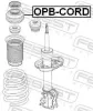 Federbeinstützlager Vorderachse FEBEST OPB-CORD Bild Federbeinstützlager Vorderachse FEBEST OPB-CORD