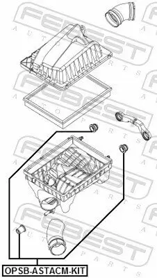 Halter, Luftfiltergehäuse FEBEST OPSB-ASTACM-KIT Bild Halter, Luftfiltergehäuse FEBEST OPSB-ASTACM-KIT