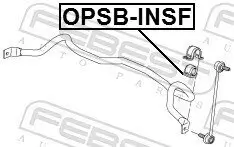 Lagerung, Stabilisator Vorderachse FEBEST OPSB-INSF Bild Lagerung, Stabilisator Vorderachse FEBEST OPSB-INSF