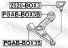 Lagerung, Lenker Vorderachse unten vorne FEBEST PGAB-BOX3S Bild Lagerung, Lenker Vorderachse unten vorne FEBEST PGAB-BOX3S