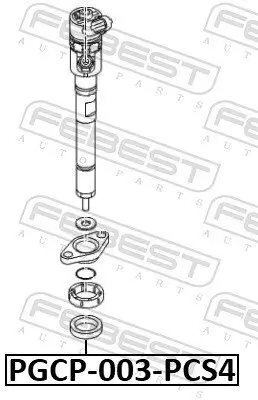 Dichtring, Einspritzventil FEBEST PGCP-003-PCS4 Bild Dichtring, Einspritzventil FEBEST PGCP-003-PCS4