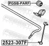 Lagerung, Stabilisator FEBEST PGSB-PARF Bild Lagerung, Stabilisator FEBEST PGSB-PARF