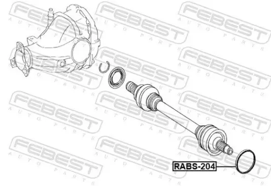 Sensorring, ABS Hinterachse beidseitig FEBEST RABS-204 Bild Sensorring, ABS Hinterachse beidseitig FEBEST RABS-204