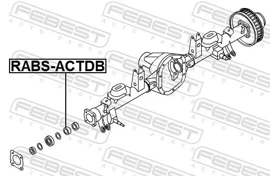 Sensorring, ABS Hinterachse FEBEST RABS-ACTDB Bild Sensorring, ABS Hinterachse FEBEST RABS-ACTDB