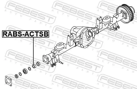 Sensorring, ABS Hinterachse FEBEST RABS-ACTSB Bild Sensorring, ABS Hinterachse FEBEST RABS-ACTSB
