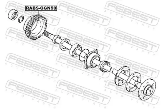 Sensorring, ABS Hinterachse beidseitig FEBEST RABS-GGN50 Bild Sensorring, ABS Hinterachse beidseitig FEBEST RABS-GGN50
