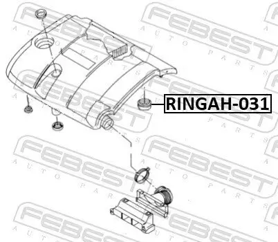 Dichtung, Luftfiltergehäuse FEBEST RINGAH-031 Bild Dichtung, Luftfiltergehäuse FEBEST RINGAH-031