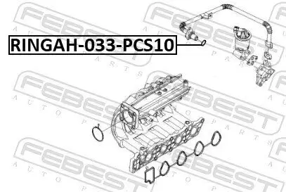 Dichtungssatz, AGR-System FEBEST RINGAH-033-PCS10 Bild Dichtungssatz, AGR-System FEBEST RINGAH-033-PCS10