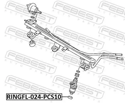 Dichtring, Einspritzventil FEBEST RINGFL-024-PCS10 Bild Dichtring, Einspritzventil FEBEST RINGFL-024-PCS10