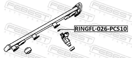 Dichtring, Einspritzventil FEBEST RINGFL-026-PCS10 Bild Dichtring, Einspritzventil FEBEST RINGFL-026-PCS10