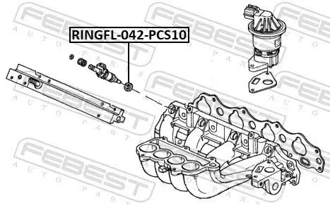 Dichtring, Einspritzventil FEBEST RINGFL-042-PCS10 Bild Dichtring, Einspritzventil FEBEST RINGFL-042-PCS10