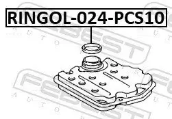 Dichtung, Ölfiltergehäuse FEBEST RINGOL-024-PCS10 Bild Dichtung, Ölfiltergehäuse FEBEST RINGOL-024-PCS10