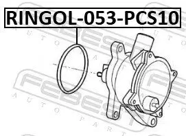 Dichtung, Unterdruckpumpe FEBEST RINGOL-053-PCS10 Bild Dichtung, Unterdruckpumpe FEBEST RINGOL-053-PCS10