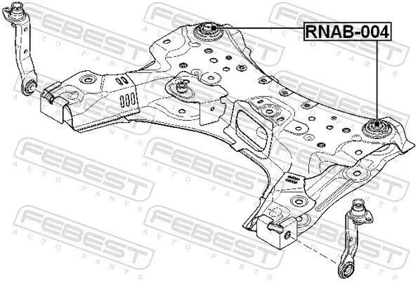 Lagerung, Achskörper FEBEST RNAB-004 Bild Lagerung, Achskörper FEBEST RNAB-004