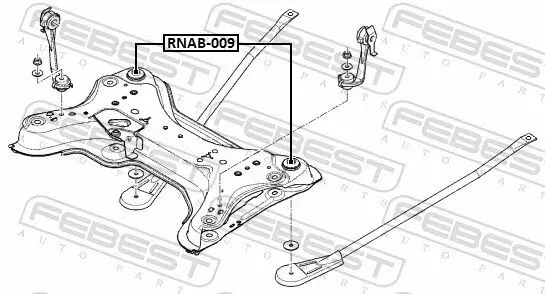 Lagerung, Achskörper hinten Vorderachse FEBEST RNAB-009 Bild Lagerung, Achskörper hinten Vorderachse FEBEST RNAB-009