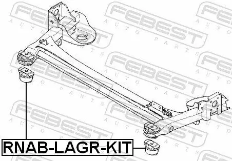 Reparatursatz, Achskörper FEBEST RNAB-LAGR-KIT Bild Reparatursatz, Achskörper FEBEST RNAB-LAGR-KIT