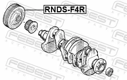 Riemenscheibe, Kurbelwelle FEBEST RNDS-F4R Bild Riemenscheibe, Kurbelwelle FEBEST RNDS-F4R