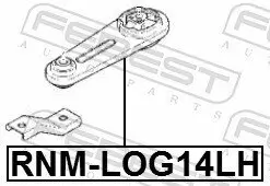 Lagerung, Motor FEBEST RNM-LOG14LH Bild Lagerung, Motor FEBEST RNM-LOG14LH