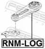 Lagerung, Motor hinten FEBEST RNM-LOG Bild Lagerung, Motor hinten FEBEST RNM-LOG