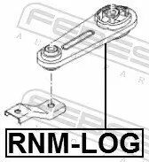 Lagerung, Motor hinten FEBEST RNM-LOG Bild Lagerung, Motor hinten FEBEST RNM-LOG