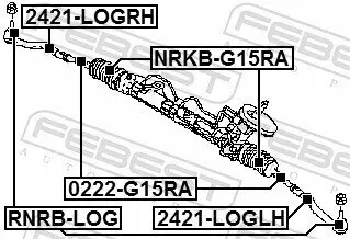 Reparatursatz, Spurstangenkopf Vorderachse beidseitig FEBEST RNRB-LOG Bild Reparatursatz, Spurstangenkopf Vorderachse beidseitig FEBEST RNRB-LOG