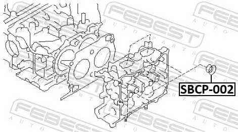 Dichtring, Kerzenschacht FEBEST SBCP-002 Bild Dichtring, Kerzenschacht FEBEST SBCP-002