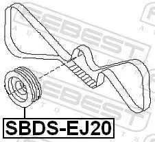 Riemenscheibe, Kurbelwelle FEBEST SBDS-EJ20 Bild Riemenscheibe, Kurbelwelle FEBEST SBDS-EJ20