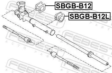 Lagerung, Lenkgetriebe FEBEST SBGB-B12L Bild Lagerung, Lenkgetriebe FEBEST SBGB-B12L