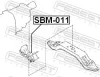 Lagerung, Motor hinten FEBEST SBM-011 Bild Lagerung, Motor hinten FEBEST SBM-011