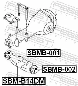 Lagerung, Differential FEBEST SBMB-002 Bild Lagerung, Differential FEBEST SBMB-002