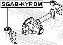 Lagerung, Differential FEBEST SGAB-KYRDM Bild Lagerung, Differential FEBEST SGAB-KYRDM