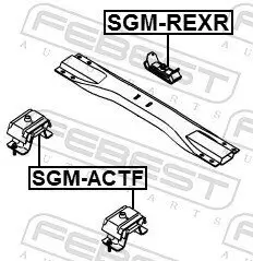Lagerung, Motor vorne FEBEST SGM-ACTF Bild Lagerung, Motor vorne FEBEST SGM-ACTF