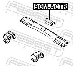 Lagerung, Motor hinten FEBEST SGM-ACTR Bild Lagerung, Motor hinten FEBEST SGM-ACTR