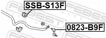 Lagerung, Stabilisator vorne FEBEST SSB-S13F Bild Lagerung, Stabilisator vorne FEBEST SSB-S13F