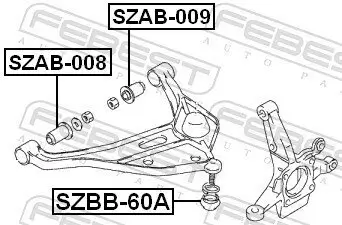 Lagerung, Lenker FEBEST SZAB-009 Bild Lagerung, Lenker FEBEST SZAB-009